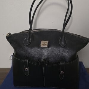 Dooney & Bourke Black Leather Tote Bag